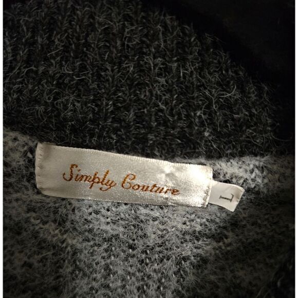 Women's Winter Snowflake Sweater/EUC/By Simply Couture/Size L - Picture 3 of 7